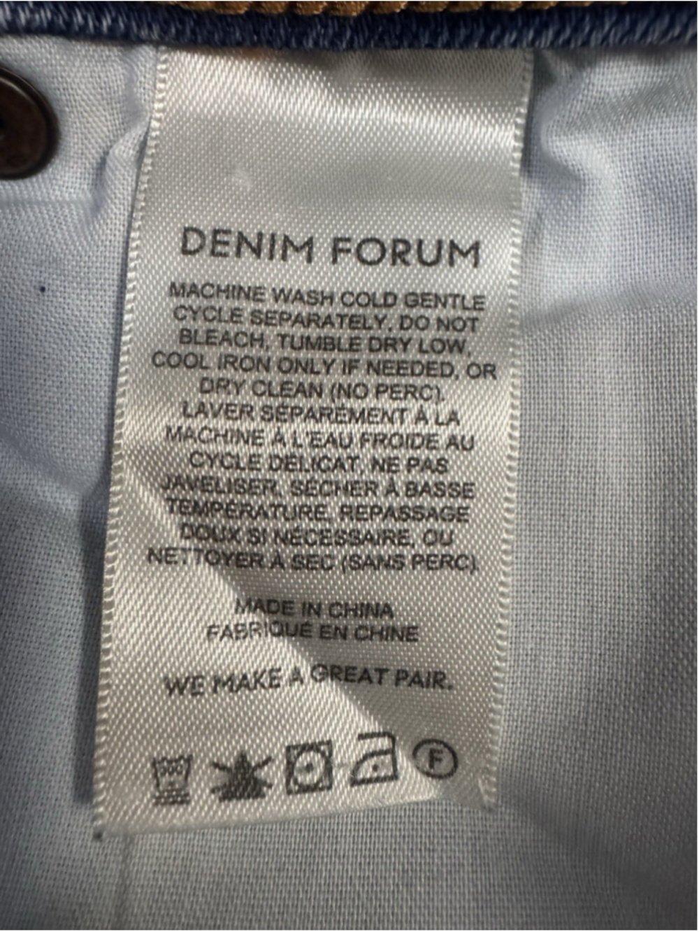 Aritzia Denim Forum The Donna mid Rise Flare Jeans Light Wash Size 30L Sz 29 - Picture 12 of 15